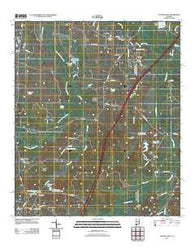 Letohatchee Alabama Historical topographic map, 1:24000 scale, 7.5 X 7.5 Minute, Year 2011