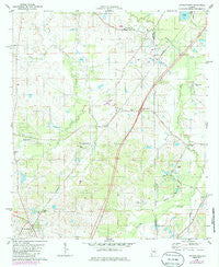Letohatchee Alabama Historical topographic map, 1:24000 scale, 7.5 X 7.5 Minute, Year 1981
