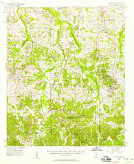 Letohatchee Alabama Historical topographic map, 1:62500 scale, 15 X 15 Minute, Year 1957