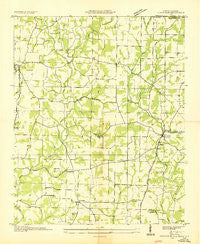 Lexington Alabama Historical topographic map, 1:24000 scale, 7.5 X 7.5 Minute, Year 1936
