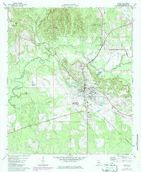 Linden Alabama Historical topographic map, 1:24000 scale, 7.5 X 7.5 Minute, Year 1970