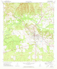 Linden Alabama Historical topographic map, 1:24000 scale, 7.5 X 7.5 Minute, Year 1970