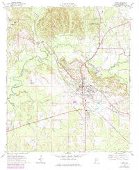 Linden Alabama Historical topographic map, 1:24000 scale, 7.5 X 7.5 Minute, Year 1970