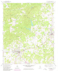 Lineville West Alabama Historical topographic map, 1:24000 scale, 7.5 X 7.5 Minute, Year 1969