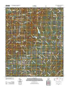 Lineville West Alabama Historical topographic map, 1:24000 scale, 7.5 X 7.5 Minute, Year 2011