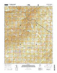 Lineville West Alabama Current topographic map, 1:24000 scale, 7.5 X 7.5 Minute, Year 2014
