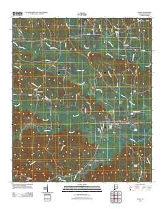 Lisman Alabama Historical topographic map, 1:24000 scale, 7.5 X 7.5 Minute, Year 2011