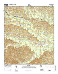Lisman Alabama Current topographic map, 1:24000 scale, 7.5 X 7.5 Minute, Year 2014