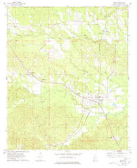 Lisman Alabama Historical topographic map, 1:24000 scale, 7.5 X 7.5 Minute, Year 1974