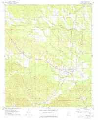 Lisman Alabama Historical topographic map, 1:24000 scale, 7.5 X 7.5 Minute, Year 1974
