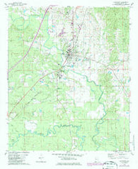 Livingston Alabama Historical topographic map, 1:24000 scale, 7.5 X 7.5 Minute, Year 1974