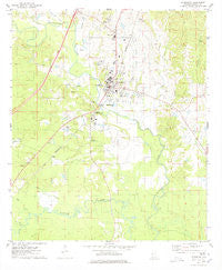 Livingston Alabama Historical topographic map, 1:24000 scale, 7.5 X 7.5 Minute, Year 1974