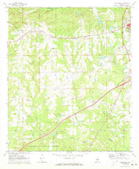 Loachapoka Alabama Historical topographic map, 1:24000 scale, 7.5 X 7.5 Minute, Year 1971
