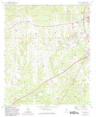 Loachapoka Alabama Historical topographic map, 1:24000 scale, 7.5 X 7.5 Minute, Year 1971