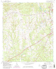 Loachapoka Alabama Historical topographic map, 1:24000 scale, 7.5 X 7.5 Minute, Year 1971