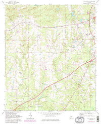 Loachapoka Alabama Historical topographic map, 1:24000 scale, 7.5 X 7.5 Minute, Year 1971