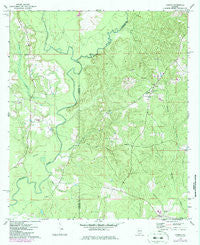 Loango Alabama Historical topographic map, 1:24000 scale, 7.5 X 7.5 Minute, Year 1971