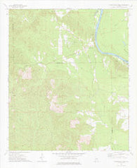 Lower Peach Tree Alabama Historical topographic map, 1:24000 scale, 7.5 X 7.5 Minute, Year 1973