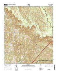 Lyeffion Alabama Current topographic map, 1:24000 scale, 7.5 X 7.5 Minute, Year 2014
