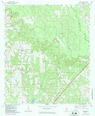Lyeffion Alabama Historical topographic map, 1:24000 scale, 7.5 X 7.5 Minute, Year 1971