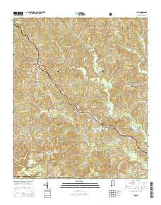 Lynn Alabama Current topographic map, 1:24000 scale, 7.5 X 7.5 Minute, Year 2014