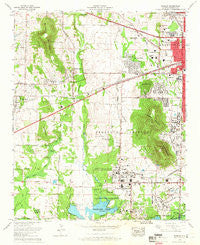 Madison Alabama Historical topographic map, 1:24000 scale, 7.5 X 7.5 Minute, Year 1964