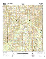 Madrid Alabama Current topographic map, 1:24000 scale, 7.5 X 7.5 Minute, Year 2014