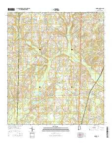 Madrid Alabama Current topographic map, 1:24000 scale, 7.5 X 7.5 Minute, Year 2014