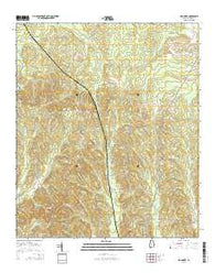 Magnolia Alabama Current topographic map, 1:24000 scale, 7.5 X 7.5 Minute, Year 2014