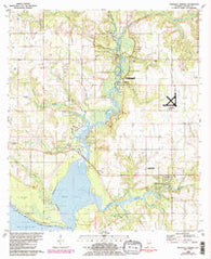 Magnolia Springs Alabama Historical topographic map, 1:24000 scale, 7.5 X 7.5 Minute, Year 1980