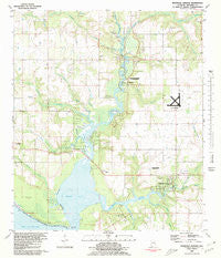 Magnolia Springs Alabama Historical topographic map, 1:24000 scale, 7.5 X 7.5 Minute, Year 1980