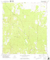 Magnolia Alabama Historical topographic map, 1:24000 scale, 7.5 X 7.5 Minute, Year 1978