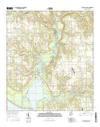 Magnolia Springs Alabama Current topographic map, 1:24000 scale, 7.5 X 7.5 Minute, Year 2014