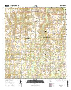 Malvern Alabama Current topographic map, 1:24000 scale, 7.5 X 7.5 Minute, Year 2014