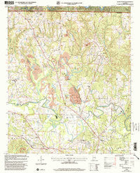 Manchester Alabama Historical topographic map, 1:24000 scale, 7.5 X 7.5 Minute, Year 2000