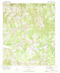 Manchester Alabama Historical topographic map, 1:24000 scale, 7.5 X 7.5 Minute, Year 1949