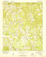 Manchester Alabama Historical topographic map, 1:24000 scale, 7.5 X 7.5 Minute, Year 1950