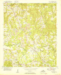 Manchester Alabama Historical topographic map, 1:24000 scale, 7.5 X 7.5 Minute, Year 1950