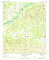 Mantua Alabama Historical topographic map, 1:24000 scale, 7.5 X 7.5 Minute, Year 1970
