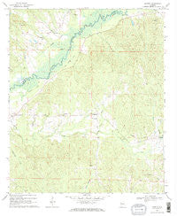 Mantua Alabama Historical topographic map, 1:24000 scale, 7.5 X 7.5 Minute, Year 1970