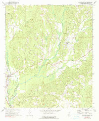 Maplesville East Alabama Historical topographic map, 1:24000 scale, 7.5 X 7.5 Minute, Year 1971