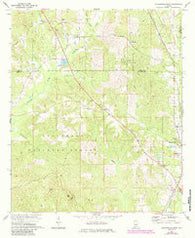 Maplesville West Alabama Historical topographic map, 1:24000 scale, 7.5 X 7.5 Minute, Year 1971