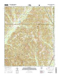 Maplesville West Alabama Current topographic map, 1:24000 scale, 7.5 X 7.5 Minute, Year 2014