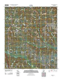 Marbury Alabama Historical topographic map, 1:24000 scale, 7.5 X 7.5 Minute, Year 2011