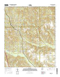 Marbury Alabama Current topographic map, 1:24000 scale, 7.5 X 7.5 Minute, Year 2014