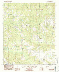 Marbury Alabama Historical topographic map, 1:24000 scale, 7.5 X 7.5 Minute, Year 1987