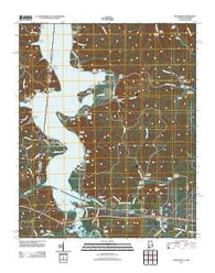 Margerum Alabama Historical topographic map, 1:24000 scale, 7.5 X 7.5 Minute, Year 2011