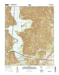 Margerum Alabama Current topographic map, 1:24000 scale, 7.5 X 7.5 Minute, Year 2014