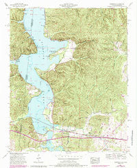 Margerum Alabama Historical topographic map, 1:24000 scale, 7.5 X 7.5 Minute, Year 1953