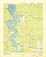 Margerum Alabama Historical topographic map, 1:24000 scale, 7.5 X 7.5 Minute, Year 1936